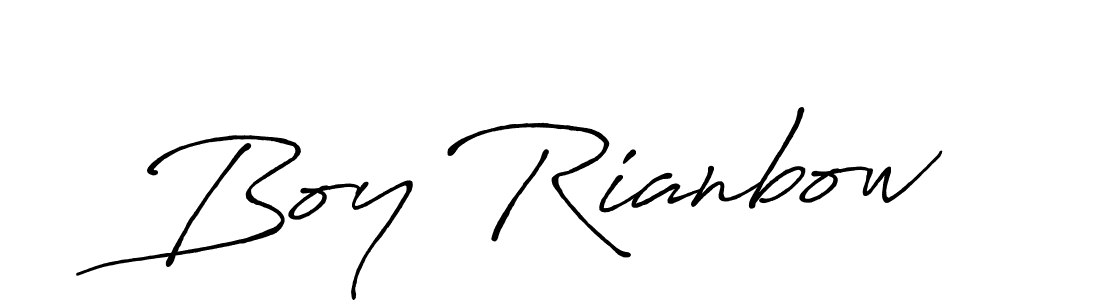 It looks lik you need a new signature style for name Boy Rianbow. Design unique handwritten (Antro_Vectra_Bolder) signature with our free signature maker in just a few clicks. Boy Rianbow signature style 7 images and pictures png