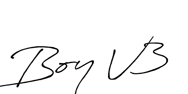 Boy V3 stylish signature style. Best Handwritten Sign (Antro_Vectra_Bolder) for my name. Handwritten Signature Collection Ideas for my name Boy V3. Boy V3 signature style 7 images and pictures png