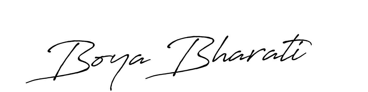 Once you've used our free online signature maker to create your best signature Antro_Vectra_Bolder style, it's time to enjoy all of the benefits that Boya Bharati name signing documents. Boya Bharati signature style 7 images and pictures png