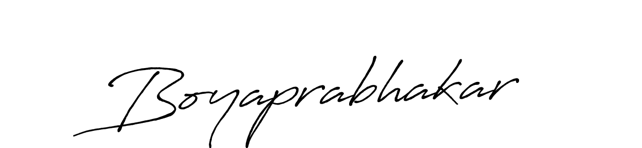 Boyaprabhakar stylish signature style. Best Handwritten Sign (Antro_Vectra_Bolder) for my name. Handwritten Signature Collection Ideas for my name Boyaprabhakar. Boyaprabhakar signature style 7 images and pictures png