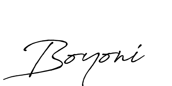Once you've used our free online signature maker to create your best signature Antro_Vectra_Bolder style, it's time to enjoy all of the benefits that Boyoni name signing documents. Boyoni signature style 7 images and pictures png