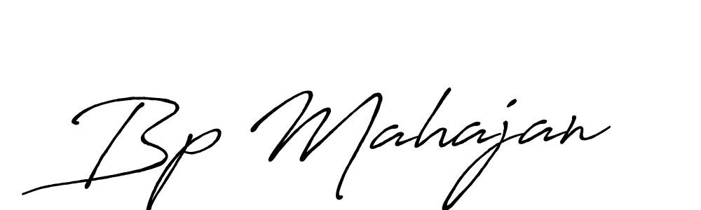 How to make Bp Mahajan signature? Antro_Vectra_Bolder is a professional autograph style. Create handwritten signature for Bp Mahajan name. Bp Mahajan signature style 7 images and pictures png