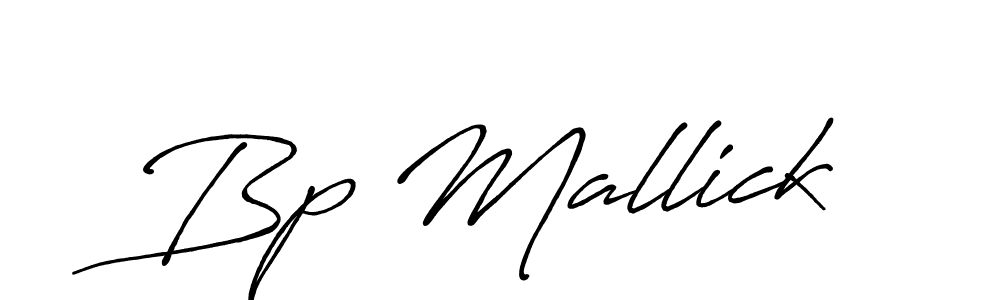Create a beautiful signature design for name Bp Mallick. With this signature (Antro_Vectra_Bolder) fonts, you can make a handwritten signature for free. Bp Mallick signature style 7 images and pictures png