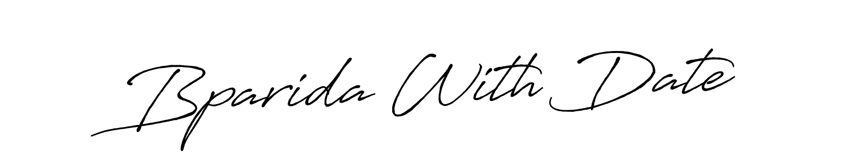 Create a beautiful signature design for name Bparida With Date. With this signature (Antro_Vectra_Bolder) fonts, you can make a handwritten signature for free. Bparida With Date signature style 7 images and pictures png
