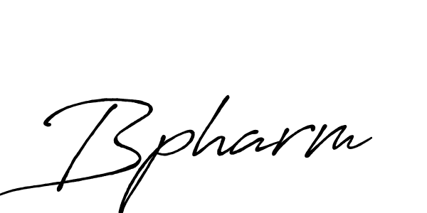 How to make Bpharm signature? Antro_Vectra_Bolder is a professional autograph style. Create handwritten signature for Bpharm name. Bpharm signature style 7 images and pictures png