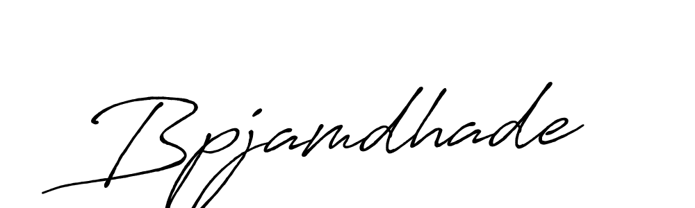 How to make Bpjamdhade signature? Antro_Vectra_Bolder is a professional autograph style. Create handwritten signature for Bpjamdhade name. Bpjamdhade signature style 7 images and pictures png