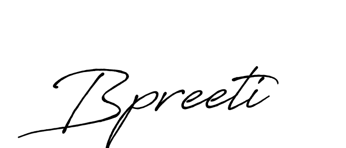 Make a beautiful signature design for name Bpreeti. With this signature (Antro_Vectra_Bolder) style, you can create a handwritten signature for free. Bpreeti signature style 7 images and pictures png