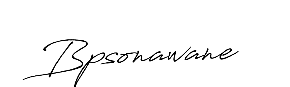 Create a beautiful signature design for name Bpsonawane. With this signature (Antro_Vectra_Bolder) fonts, you can make a handwritten signature for free. Bpsonawane signature style 7 images and pictures png