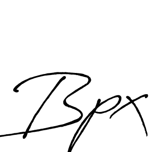 Use a signature maker to create a handwritten signature online. With this signature software, you can design (Antro_Vectra_Bolder) your own signature for name Bpx. Bpx signature style 7 images and pictures png