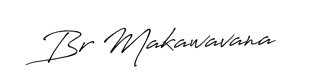 Make a beautiful signature design for name Br Makawavana. With this signature (Antro_Vectra_Bolder) style, you can create a handwritten signature for free. Br Makawavana signature style 7 images and pictures png