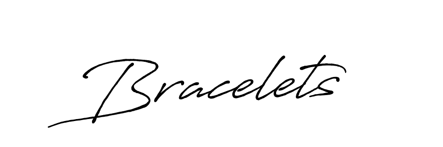 Design your own signature with our free online signature maker. With this signature software, you can create a handwritten (Antro_Vectra_Bolder) signature for name Bracelets. Bracelets signature style 7 images and pictures png