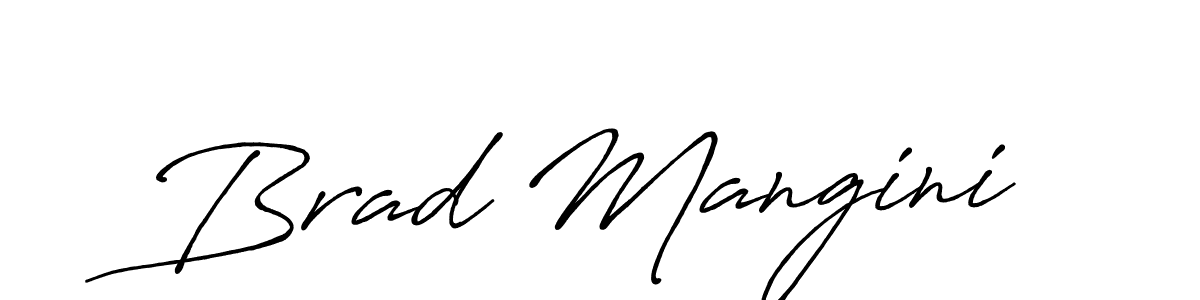 Use a signature maker to create a handwritten signature online. With this signature software, you can design (Antro_Vectra_Bolder) your own signature for name Brad Mangini. Brad Mangini signature style 7 images and pictures png