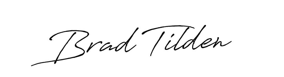 The best way (Antro_Vectra_Bolder) to make a short signature is to pick only two or three words in your name. The name Brad Tilden include a total of six letters. For converting this name. Brad Tilden signature style 7 images and pictures png