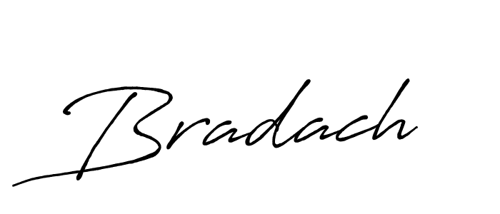 Design your own signature with our free online signature maker. With this signature software, you can create a handwritten (Antro_Vectra_Bolder) signature for name Bradach. Bradach signature style 7 images and pictures png