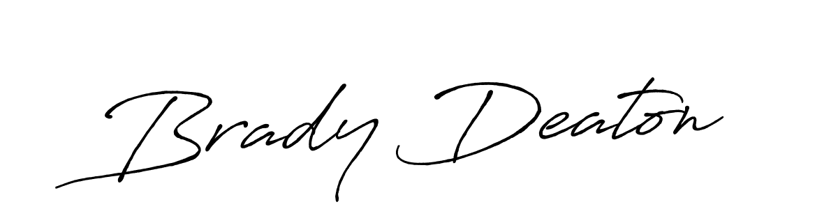 Brady Deaton stylish signature style. Best Handwritten Sign (Antro_Vectra_Bolder) for my name. Handwritten Signature Collection Ideas for my name Brady Deaton. Brady Deaton signature style 7 images and pictures png