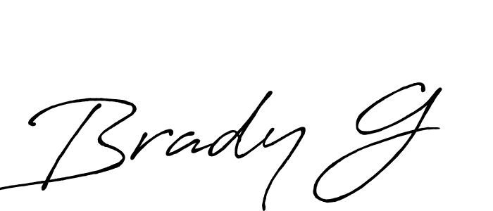 Create a beautiful signature design for name Brady G. With this signature (Antro_Vectra_Bolder) fonts, you can make a handwritten signature for free. Brady G signature style 7 images and pictures png