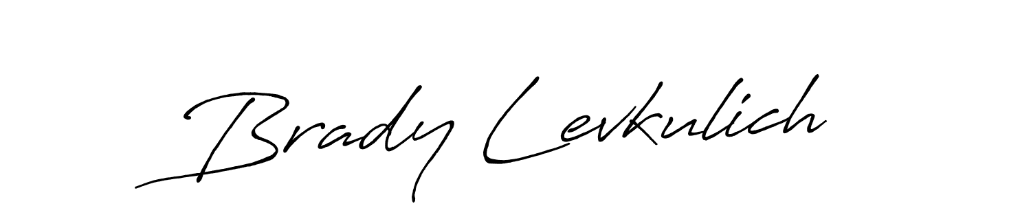 Design your own signature with our free online signature maker. With this signature software, you can create a handwritten (Antro_Vectra_Bolder) signature for name Brady Levkulich. Brady Levkulich signature style 7 images and pictures png