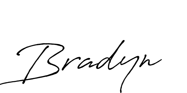 Design your own signature with our free online signature maker. With this signature software, you can create a handwritten (Antro_Vectra_Bolder) signature for name Bradyn. Bradyn signature style 7 images and pictures png