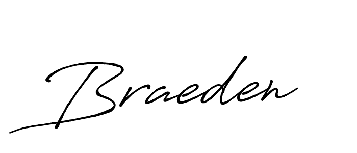 Braeden stylish signature style. Best Handwritten Sign (Antro_Vectra_Bolder) for my name. Handwritten Signature Collection Ideas for my name Braeden. Braeden signature style 7 images and pictures png