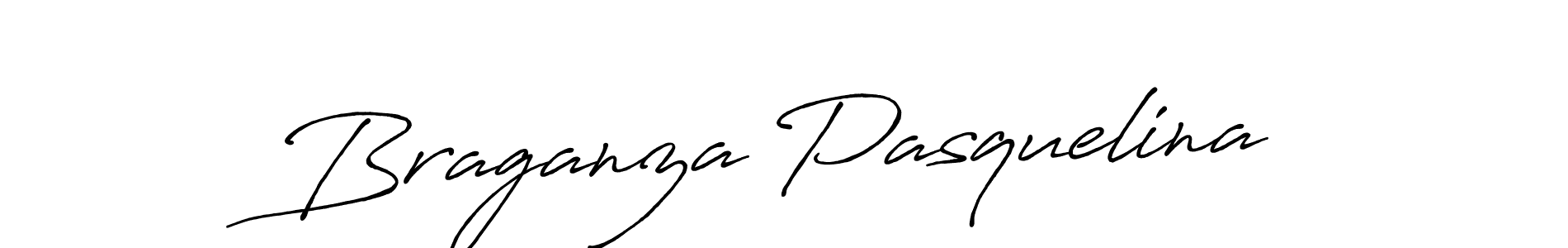 Make a beautiful signature design for name Braganza Pasquelina. With this signature (Antro_Vectra_Bolder) style, you can create a handwritten signature for free. Braganza Pasquelina signature style 7 images and pictures png