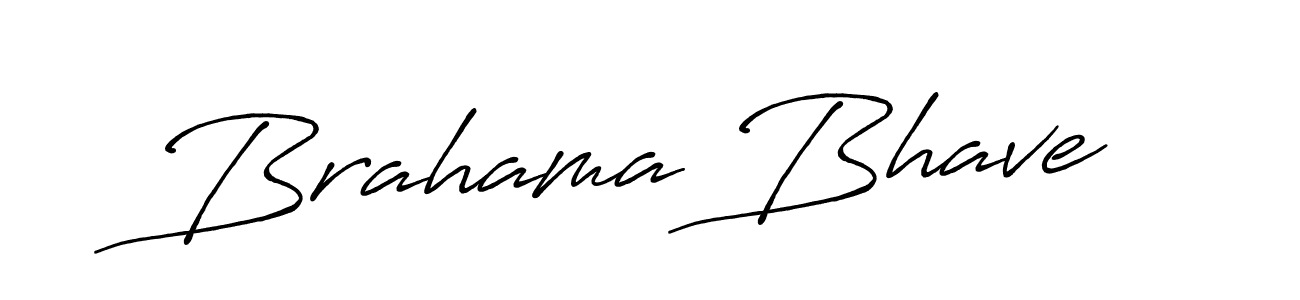 The best way (Antro_Vectra_Bolder) to make a short signature is to pick only two or three words in your name. The name Brahama Bhave include a total of six letters. For converting this name. Brahama Bhave signature style 7 images and pictures png