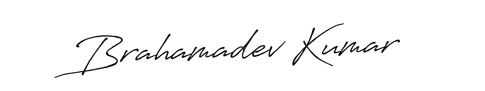 Design your own signature with our free online signature maker. With this signature software, you can create a handwritten (Antro_Vectra_Bolder) signature for name Brahamadev Kumar. Brahamadev Kumar signature style 7 images and pictures png