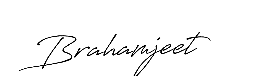 Make a beautiful signature design for name Brahamjeet. With this signature (Antro_Vectra_Bolder) style, you can create a handwritten signature for free. Brahamjeet signature style 7 images and pictures png