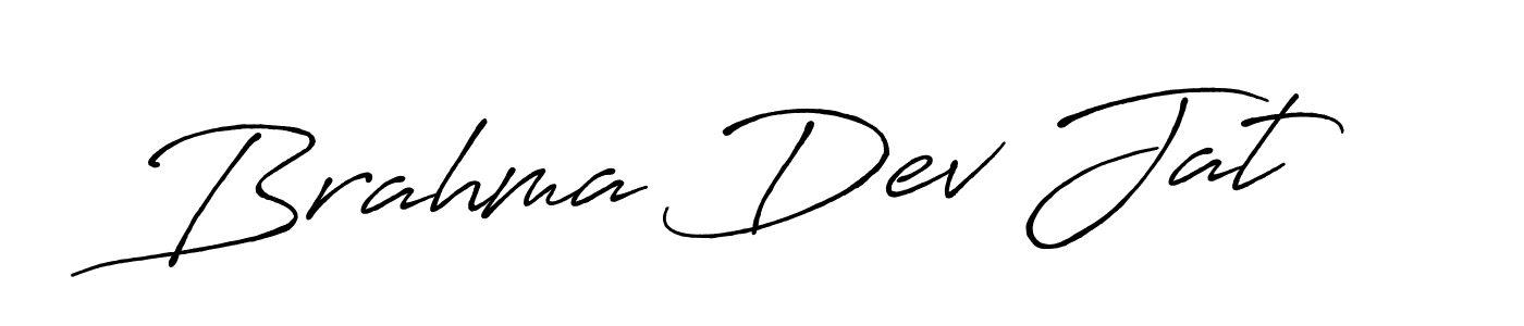 Use a signature maker to create a handwritten signature online. With this signature software, you can design (Antro_Vectra_Bolder) your own signature for name Brahma Dev Jat. Brahma Dev Jat signature style 7 images and pictures png