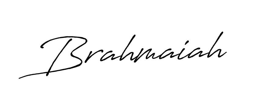 Create a beautiful signature design for name Brahmaiah. With this signature (Antro_Vectra_Bolder) fonts, you can make a handwritten signature for free. Brahmaiah signature style 7 images and pictures png