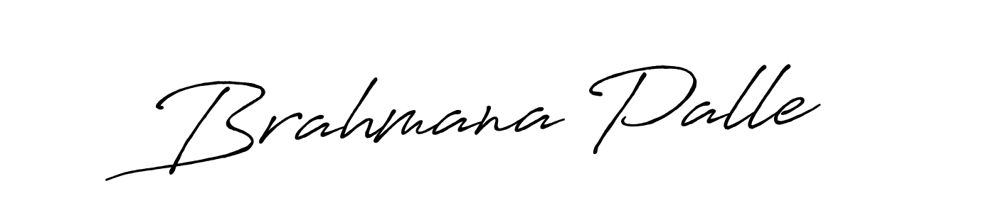 Design your own signature with our free online signature maker. With this signature software, you can create a handwritten (Antro_Vectra_Bolder) signature for name Brahmana Palle. Brahmana Palle signature style 7 images and pictures png