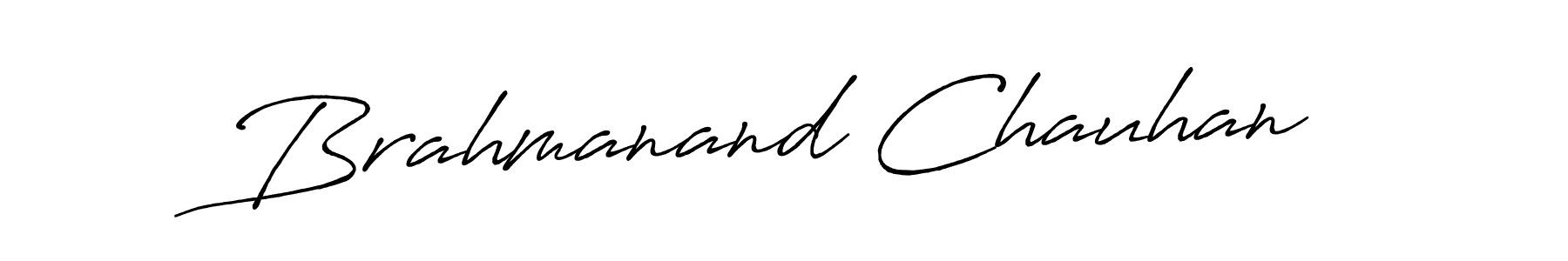 Make a beautiful signature design for name Brahmanand Chauhan. With this signature (Antro_Vectra_Bolder) style, you can create a handwritten signature for free. Brahmanand Chauhan signature style 7 images and pictures png