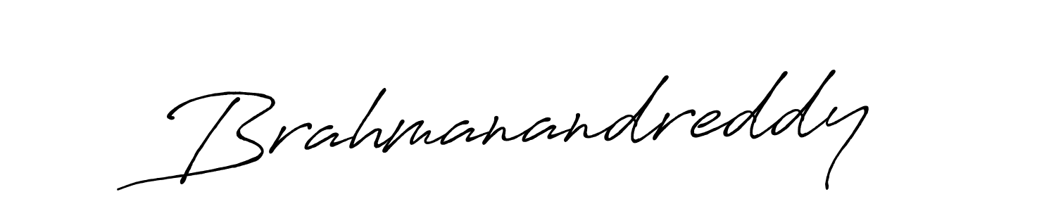 How to make Brahmanandreddy name signature. Use Antro_Vectra_Bolder style for creating short signs online. This is the latest handwritten sign. Brahmanandreddy signature style 7 images and pictures png