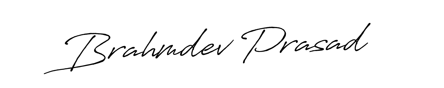 Design your own signature with our free online signature maker. With this signature software, you can create a handwritten (Antro_Vectra_Bolder) signature for name Brahmdev Prasad. Brahmdev Prasad signature style 7 images and pictures png