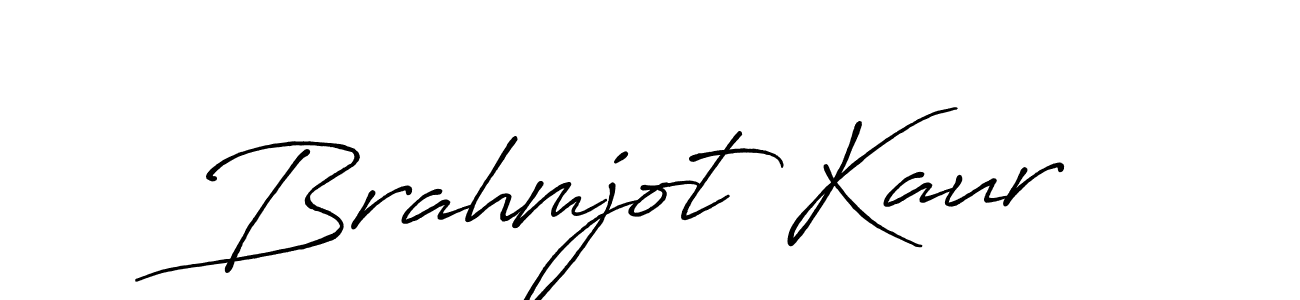 How to make Brahmjot Kaur name signature. Use Antro_Vectra_Bolder style for creating short signs online. This is the latest handwritten sign. Brahmjot Kaur signature style 7 images and pictures png