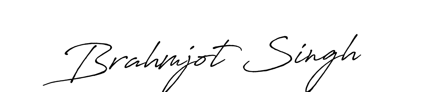 How to make Brahmjot Singh name signature. Use Antro_Vectra_Bolder style for creating short signs online. This is the latest handwritten sign. Brahmjot Singh signature style 7 images and pictures png