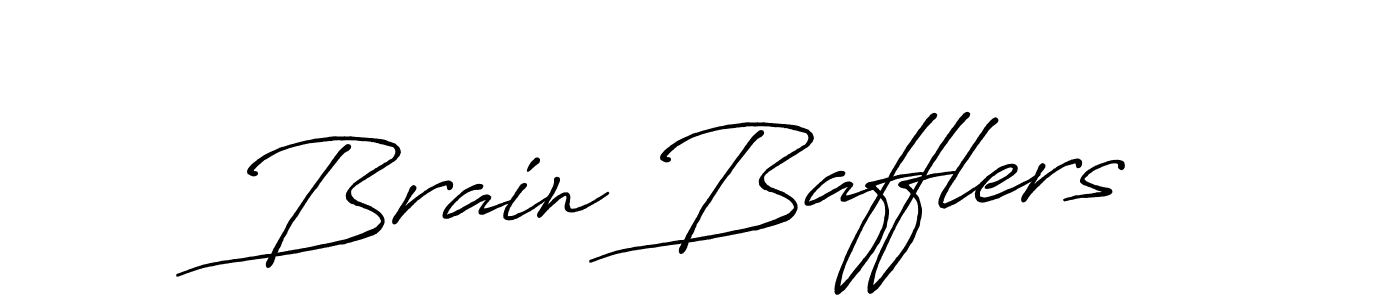 Brain Bafflers stylish signature style. Best Handwritten Sign (Antro_Vectra_Bolder) for my name. Handwritten Signature Collection Ideas for my name Brain Bafflers. Brain Bafflers signature style 7 images and pictures png
