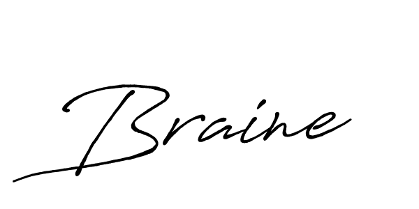 Also we have Braine name is the best signature style. Create professional handwritten signature collection using Antro_Vectra_Bolder autograph style. Braine signature style 7 images and pictures png