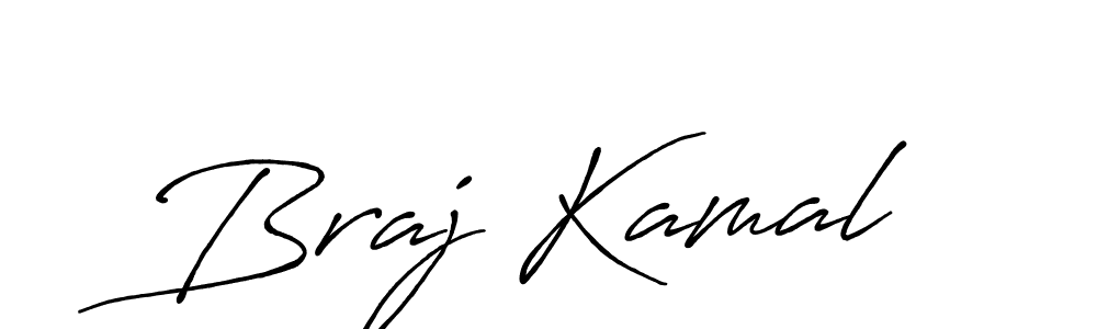 Design your own signature with our free online signature maker. With this signature software, you can create a handwritten (Antro_Vectra_Bolder) signature for name Braj Kamal. Braj Kamal signature style 7 images and pictures png