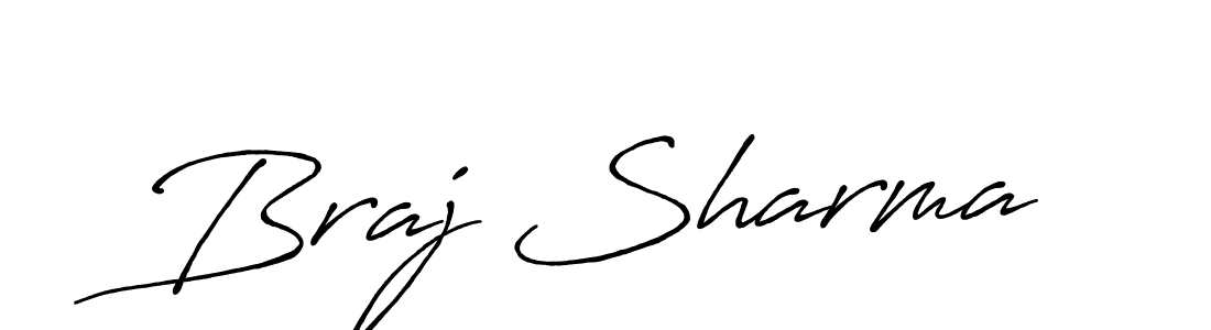 Also we have Braj Sharma name is the best signature style. Create professional handwritten signature collection using Antro_Vectra_Bolder autograph style. Braj Sharma signature style 7 images and pictures png