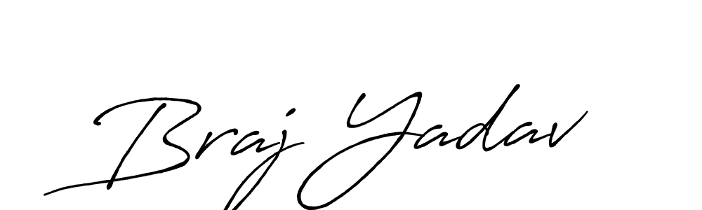 Also we have Braj Yadav name is the best signature style. Create professional handwritten signature collection using Antro_Vectra_Bolder autograph style. Braj Yadav signature style 7 images and pictures png
