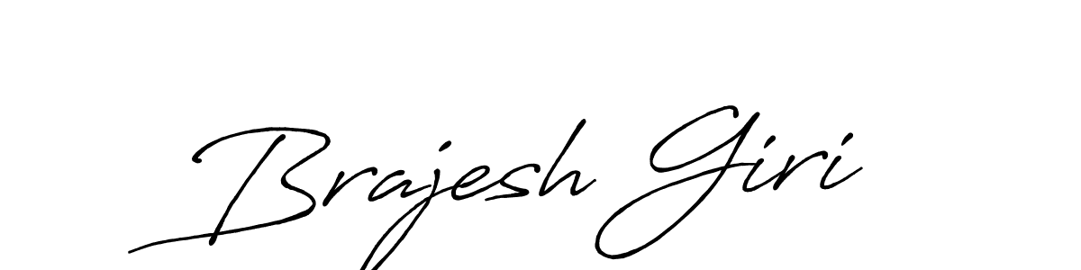 Make a beautiful signature design for name Brajesh Giri. With this signature (Antro_Vectra_Bolder) style, you can create a handwritten signature for free. Brajesh Giri signature style 7 images and pictures png