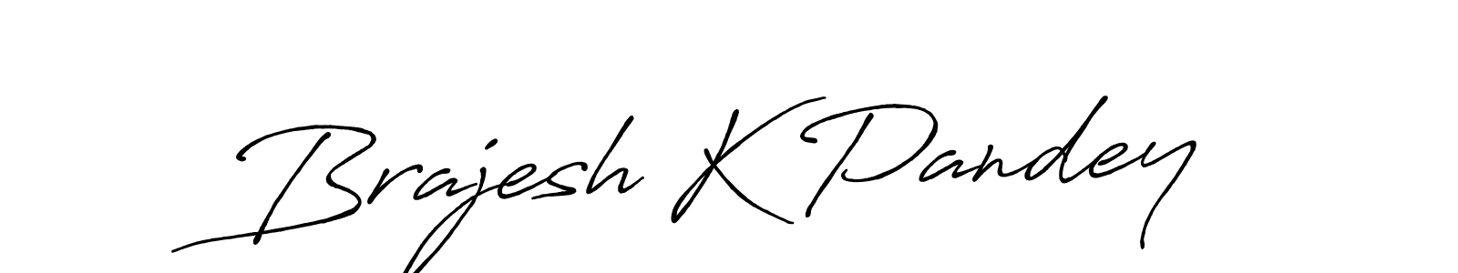 Use a signature maker to create a handwritten signature online. With this signature software, you can design (Antro_Vectra_Bolder) your own signature for name Brajesh K Pandey. Brajesh K Pandey signature style 7 images and pictures png
