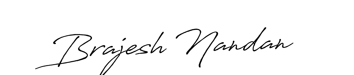 Brajesh Nandan stylish signature style. Best Handwritten Sign (Antro_Vectra_Bolder) for my name. Handwritten Signature Collection Ideas for my name Brajesh Nandan. Brajesh Nandan signature style 7 images and pictures png