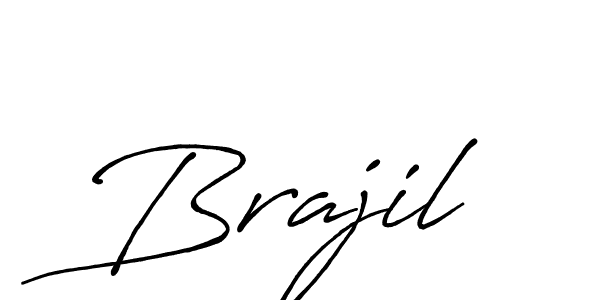 Design your own signature with our free online signature maker. With this signature software, you can create a handwritten (Antro_Vectra_Bolder) signature for name Brajil. Brajil signature style 7 images and pictures png