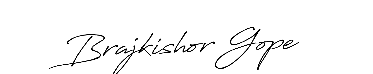 Brajkishor Gope stylish signature style. Best Handwritten Sign (Antro_Vectra_Bolder) for my name. Handwritten Signature Collection Ideas for my name Brajkishor Gope. Brajkishor Gope signature style 7 images and pictures png