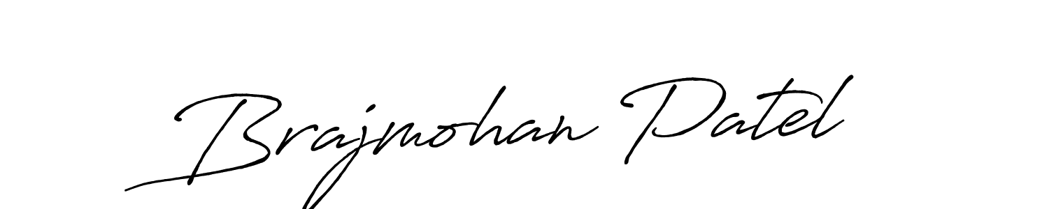 Brajmohan Patel stylish signature style. Best Handwritten Sign (Antro_Vectra_Bolder) for my name. Handwritten Signature Collection Ideas for my name Brajmohan Patel. Brajmohan Patel signature style 7 images and pictures png