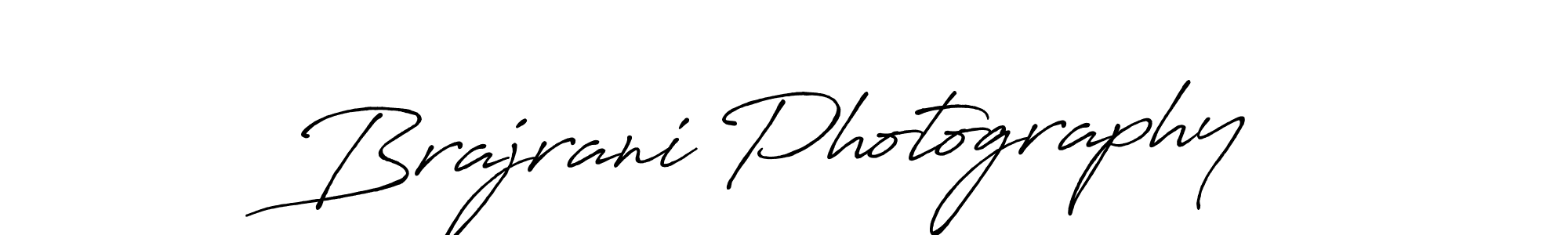 Design your own signature with our free online signature maker. With this signature software, you can create a handwritten (Antro_Vectra_Bolder) signature for name Brajrani Photography. Brajrani Photography signature style 7 images and pictures png