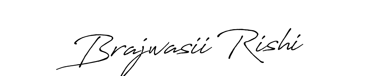 Antro_Vectra_Bolder is a professional signature style that is perfect for those who want to add a touch of class to their signature. It is also a great choice for those who want to make their signature more unique. Get Brajwasii Rishi name to fancy signature for free. Brajwasii Rishi signature style 7 images and pictures png