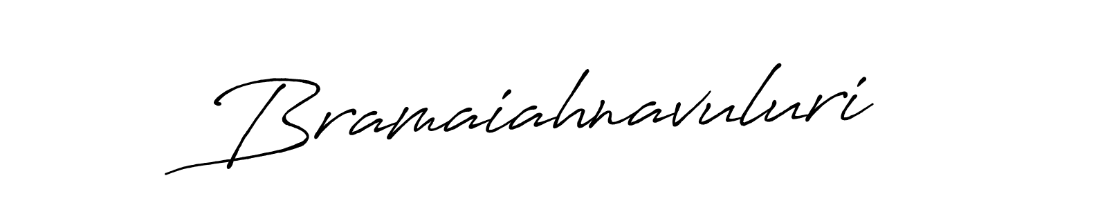 Antro_Vectra_Bolder is a professional signature style that is perfect for those who want to add a touch of class to their signature. It is also a great choice for those who want to make their signature more unique. Get Bramaiahnavuluri name to fancy signature for free. Bramaiahnavuluri signature style 7 images and pictures png