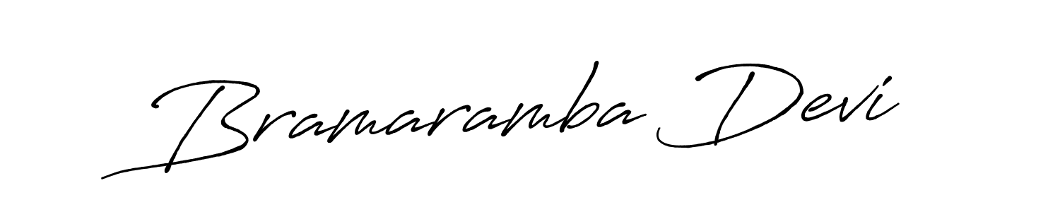 Antro_Vectra_Bolder is a professional signature style that is perfect for those who want to add a touch of class to their signature. It is also a great choice for those who want to make their signature more unique. Get Bramaramba Devi name to fancy signature for free. Bramaramba Devi signature style 7 images and pictures png